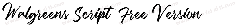 Walgreens Script (Free Version)字体转换